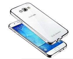 Samsung Galaxy J5 2016 (j510F) – Ultra Thin Slim TPU Silicone Bumper Clear Case Cover – Silver (OEM)