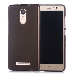 Xiaomi Redmi Note 3 - Ultra Thin  Case Cover Case Transparent Flexible Soft Side TPU Back Cover Skin Case Black  (OEM)