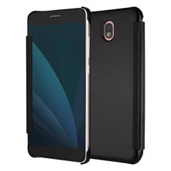 Samsung Galaxy J5(2017) J530 - Με λειτουργία Sleep/wake Mirror S-View Flip Case Black (OEM)