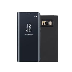 XCase Smart Cover Mirror Clear View Standing Cover - Black (Samsung Galaxy S8 Plus)