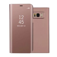 XCase Smart Cover Mirror Clear View Standing Cover - Gold Rose (Samsung Galaxy S8 Plus)