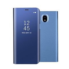 XCase Smart Cover Mirror Clear View Standing Cover - Dark Blue (Samsung Galaxy J5 2017 J530 )