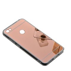 Xiaomi Redmi Note 5A Prime - Ultra Thin Mirror Case Cover Case Transparent Flexible Soft Side TPU Back Cover Skin Case – Gold Rose (oem)