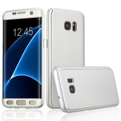 Samsung Galaxy S7 Edge - [Full Body 360 Coverage Protective] Tpu Front & Back Full Silver (oem)