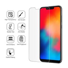 Huawei Honor Play -  Tempered Glass Screen Protector Film [Bubble Free] [Anti-Scratch] [HD Clear] [9H Hardness]-oem