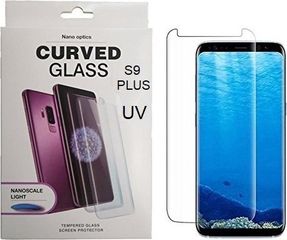 Samsung Galaxy S9 Plus– Nanoscale Tempered Glass with UV Light Clear (Με πλήρη εφαρμογή σε όλα τα σημεία και όχι μόνο στις άκρες.)