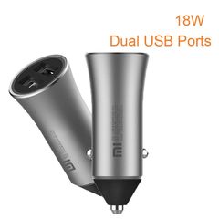 Xiaomi Mi Car Charger 18W Dual USB Car Charger Fast Charging Adapter for Mobile Phone (CCO5ZM)