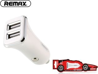 Remax 2.4A RCC-203 Car Charger Dual Usb 5V-2.4A White