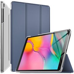 Samsung Galaxy Tab A 10.1" (2019) (SM-T510/SM-T515) - Ultra Thin Lightweight Stand Cover Blue με πίσω κάλυμμα Διάφανο (oem)