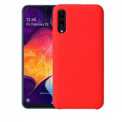 Samsung Galaxy A50 (2019) - Silicone Case Soft Flexible Rubber Cover - Red