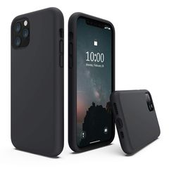 Apple iPhone 11 Pro 5.8 Inch (2019) - Liquid Silicone Mobile Phone Case Black (oem)