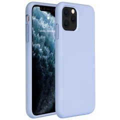 Apple iPhone 11 Pro Max 6.5 inch 2019 -  Slim Liquid Silicone Gel Rubber Case Soft Touch Back Cover Light Blue (oem)