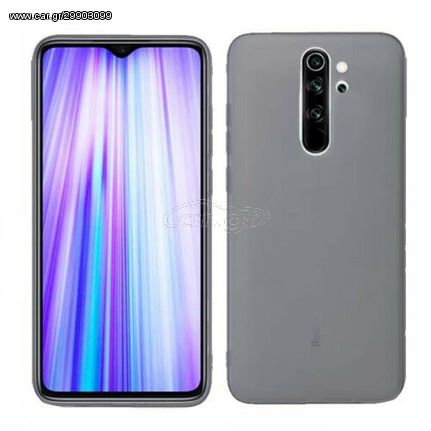 Xiaomi Redmi Note 8 Pro - Slim Liquid Silicone Gel Rubber Case Soft Touch Back Cover Grey (oem)