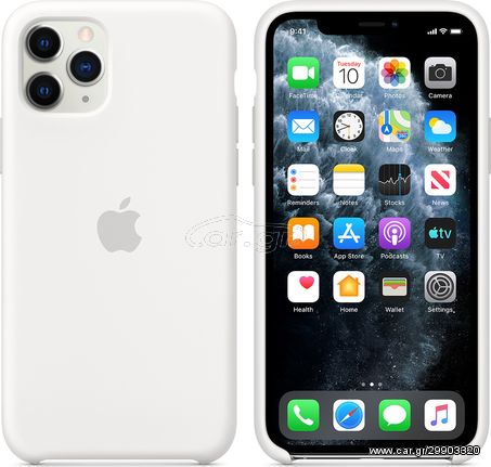 Original  Apple Silicone Case White (iPhone 11 Pro) (MWYL2ZM/A)