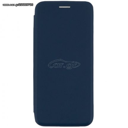 Samsung Galaxy Note 10 Plus 6.8” - Μαγνητική Δερμάτινη Αναδιπλούμενη Book Case με Ενσωματωμένη Θήκη Σιλικόνης Oval – Dark Blue (oem)