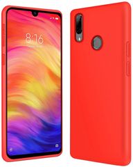 Xiaomi Redmi Note 7 / Note 7 Pro - Slim Liquid Silicone Gel Rubber Case Soft Touch Back Cover Red (oem)