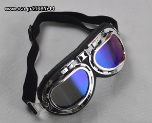 Rally Retro Goggles glasses Occhiali Viglioso RT937 Night Vision Rainbow 