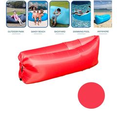 Lazy Bag Beach Lounger 15617 Φουσκωτό Στρώμα & Κάθισμα Ξαπλώστρα Κόκκινο