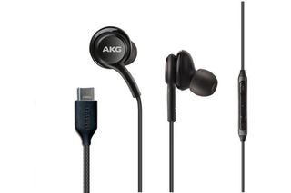 Γνήσια Ακουστικά Handsfree Samsung Tuned by AKG Type C EO-IC100 Μαύρα GH59-15106A (Bulk)