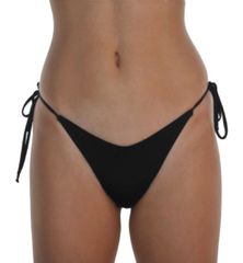 Γυναικείο Μαγιό Bikini Bottom BLU4U Brazilian Δετό Μαύρο
