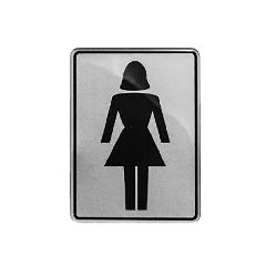 Πινακίδα σμάλτου WC γυναικών διαστάσεων 8x10cm