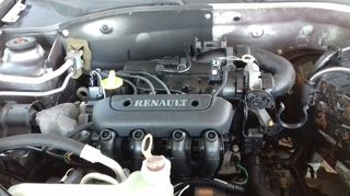 Μηχανη για Renault Clio 1.200cc με κωδικο κινητηρα D7F726 2001-2006