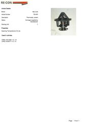 ΘΕΡΜΟΣΤΑΤΗΣ OPEL ASCONA 1.6, 1.8-KADETT 1.6, 1.8 (RECON)-thumb-2