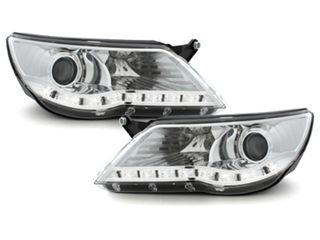 ΦΑΝΑΡΙΑ ΕΜΠΡΟΣ VW Tiguan DAYLINE headlights suitable for VW Tiguan 07-11 chrome