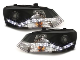 ΦΑΝΑΡΙΑ ΕΜΠΡΟΣ DAYLINE headlights suitable for VW Polo 6R 09+_drl optic_black