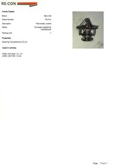 ΘΕΡΜΟΣΤΑΤΗΣ OPEL ASCONA 1.6, 1.8-VECTRA 1.6 GL (RECON)-thumb-2