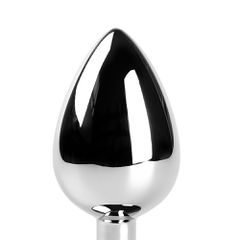 Purple Medium Metallic Anal Plug-thumb-2