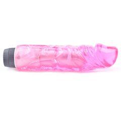8.7'' Clear Pink Fat Realistic Penis Vibrator-thumb-2