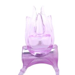 Purple Color Basic Vibrating Cock Ring-thumb-2