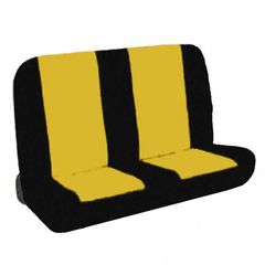 Κάλυμμα Πισινών Καθισμάτων Αυτοκινήτου Neopren Type R Μαύρο-Κίτρινο 2 Τεμάχια