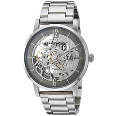 Ρολόι ανδρικό Kenneth Cole Automatic KC50054005 με μπρασελέ και ασημί Skeleton καντράν