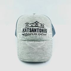 ΚΑΠΕΛΟ ΓΚΡΙ ΜΕ ΛΟΓΟΤΥΠΟ KATSANTONIS TEAM RACING