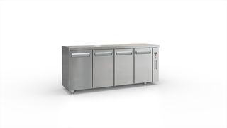 Ψυγείο Πάγκος Συντήρηση  με 2 Πόρτες GN και Πάνελ Δεξιά 105x70x87