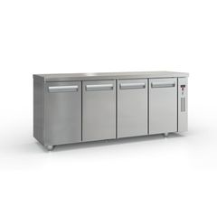 Ψυγείο Πάγκος Συντήρηση Χωρίς μηχανή με 2-3-4 Πόρτες GN και Πάνελ Δεξιά Διαστάσεις 105-150-195x60x87