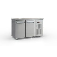 Ψυγείο Πάγκος Κατάψυξη  με 3 Πόρτες GN και Ψυκτικό Μηχάνημα Δεξιά  180x60x87