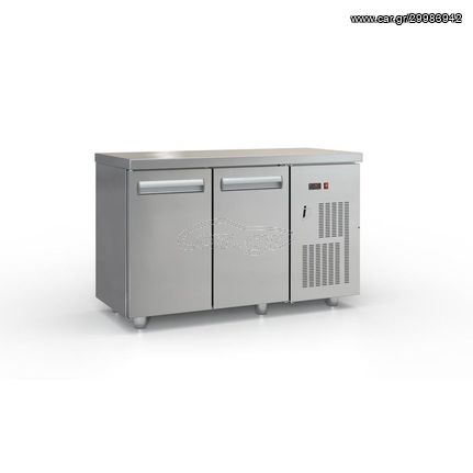 Ψυγείο Πάγκος Κατάψυξη  με 3 Πόρτες GN και Ψυκτικό Μηχάνημα Δεξιά  180x60x87