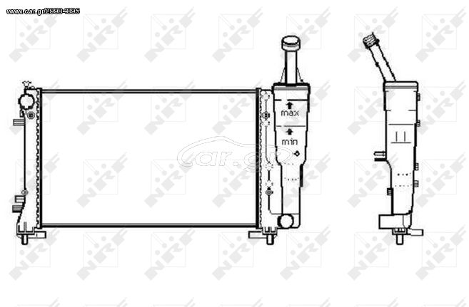 ΨΥΓΕΙΟ ΝΕΡΟΥ LANCIA MUSA YPSILON (ΓΙΑ ΕΦΑΡΜΟΓΗ DENSO) 580X306X28 FT2308 46834075 51706942 51802111 51859376