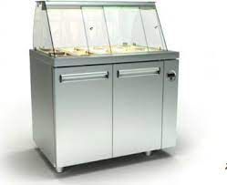 Ψυγείο  Βιτρίνα Σαλατών με 2-3-4 Πόρτες GN και Πάνελ Δεξιά Διαστάσεις: 105 η 150 η 195x70x126 