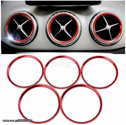 Ring Frame Ventilation Red Mercedes A Class W176 B Class   W246 CLA Class C11 and  GLA Class X156 ΕΤΟΙΜΟΠΑΡΑΔΟΤΑ