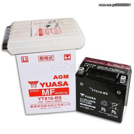 Μπαταρία YTX16-BS Yuasa
