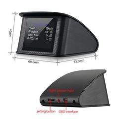 OBD2/EUOBD Speed/Temperature Alarm P10 Car HUD Head-Up Display - OEM