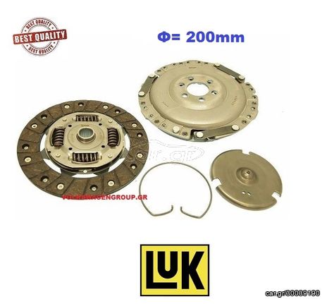 Σετ συμπλέκτη  (ΚΑΙΝΟΥΡΓΙΟΣ) ,200mm ,VOLKSWAGEN ,GOLF '1' ,JETTA '1' ,GOLF '2' ,JETTA '2'   (,EG,EX,CR,JK,JB,FH,FP,EG,EX,CK,RE,EW,HN,JP,JR,PN,RF,EZ,ABN)  
