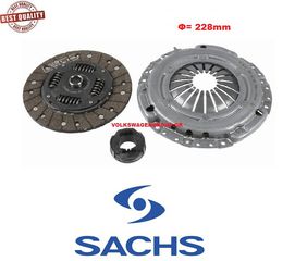 Σετ συμπλέκτη SACHS (ΚΑΙΝΟΥΡΓΙΟΣ) ,228mm ,VW ,GOLF '3' ,VENTO  (,AGG,ABF,AHU,1Z,1Z Syncro,AHU,AHU Syncro,ALE,ALE Syncro)