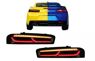 ΦΑΝΑΡΙΑ ΠΙΣΩ Taillights Full LED Chevrolet Camaro (2015-2017) Sequential Dynamic Turning Lights Smoke