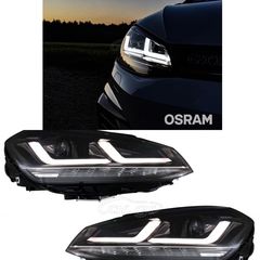 ΦΑΝΑΡΙΑ ΕΜΠΡΟΣ Osram Full LED Headlights LEDriving suitable for VW Golf 7 VII (2012-2017) Black Upgrade for Xenon&Halogen DRL Cars