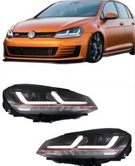 ΦΑΝΑΡΙΑ ΕΜΠΡΟΣ Osram Full LED Headlights VW Golf 7 VII 12-17 Red GTI Upgrade Xenon&Halogen